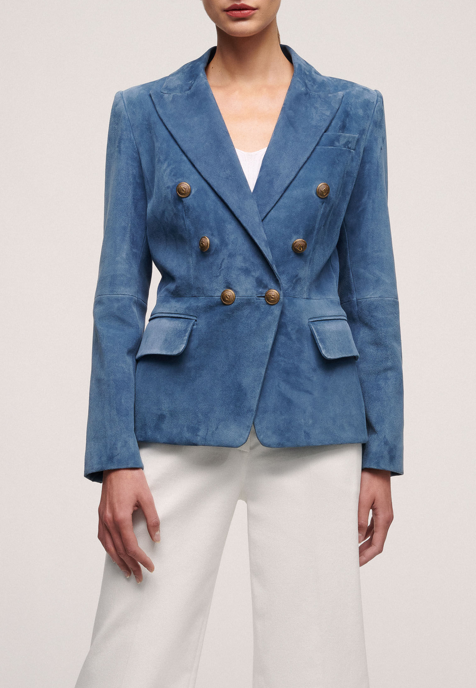 Пиджак LUISA SPAGNOLI Синий, размер 44 151208 - фото 1