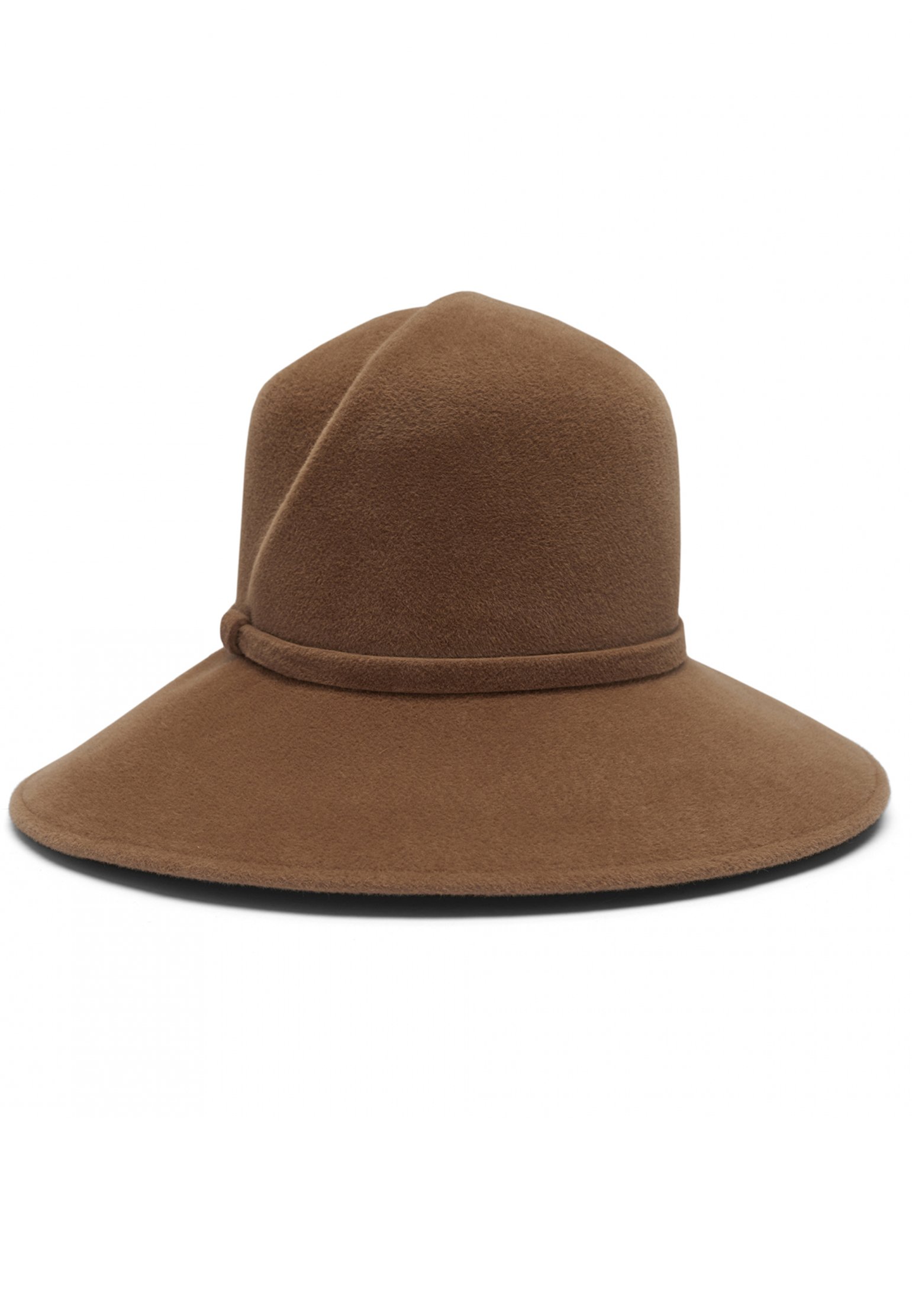 Шляпа LUISA SPAGNOLI коричневого цвета