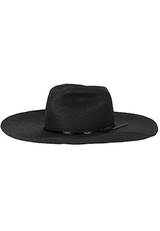 Черная шляпа с кожаным ремешком P.A.R.O.S.H.