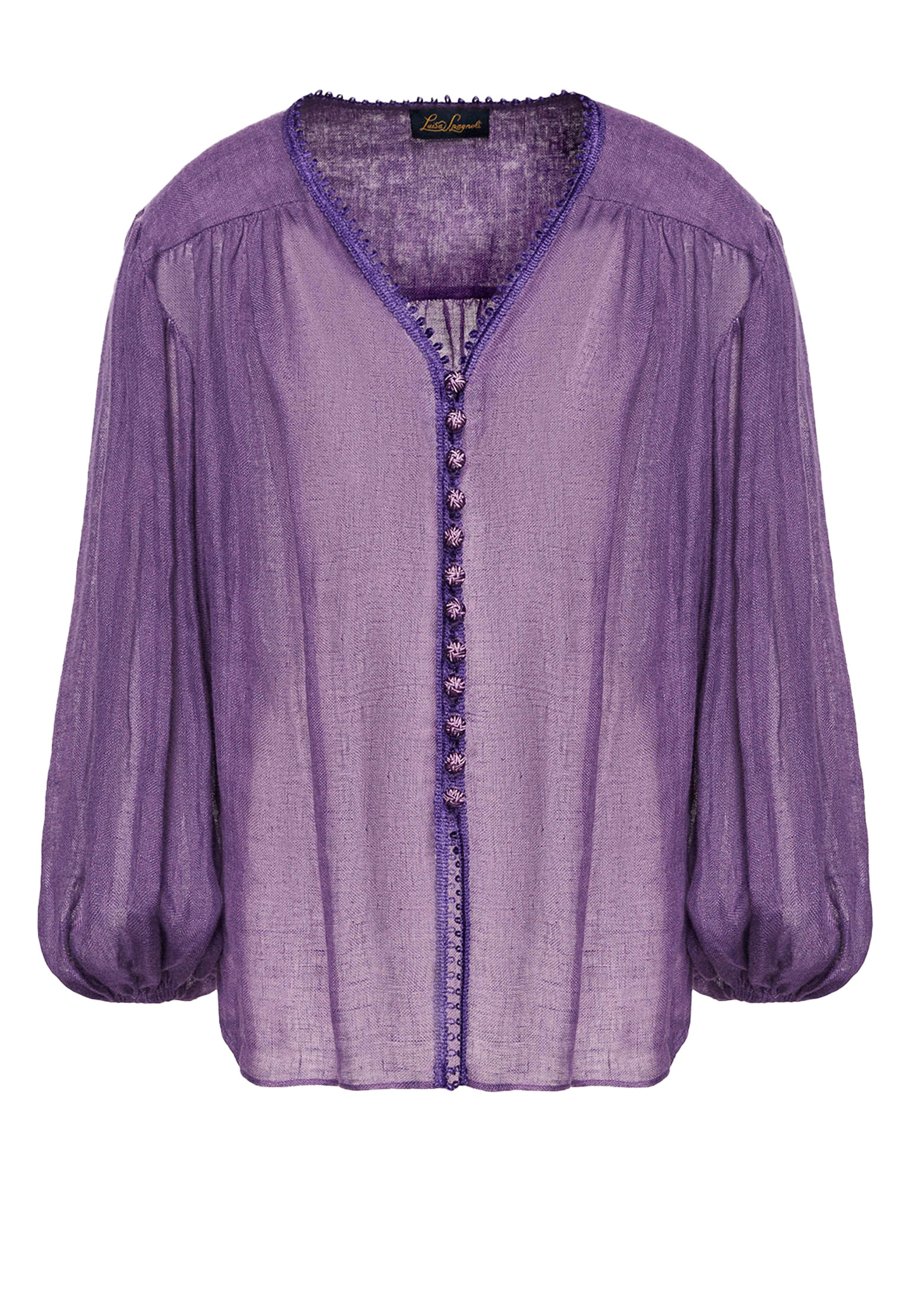Блуза LUISA SPAGNOLI Фиолетовый, размер S