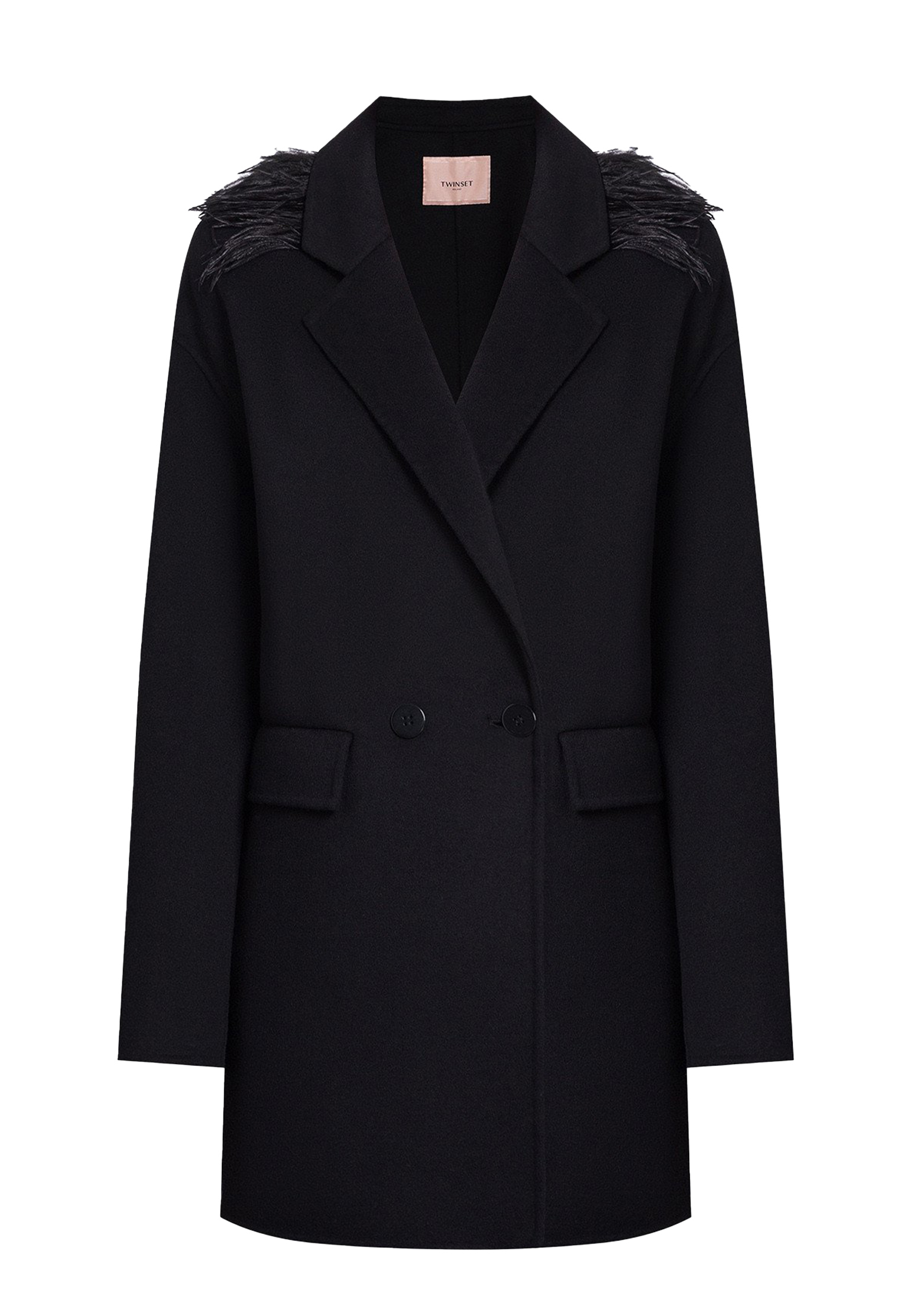 

Пальто TWINSET Milano, Черный, Черный