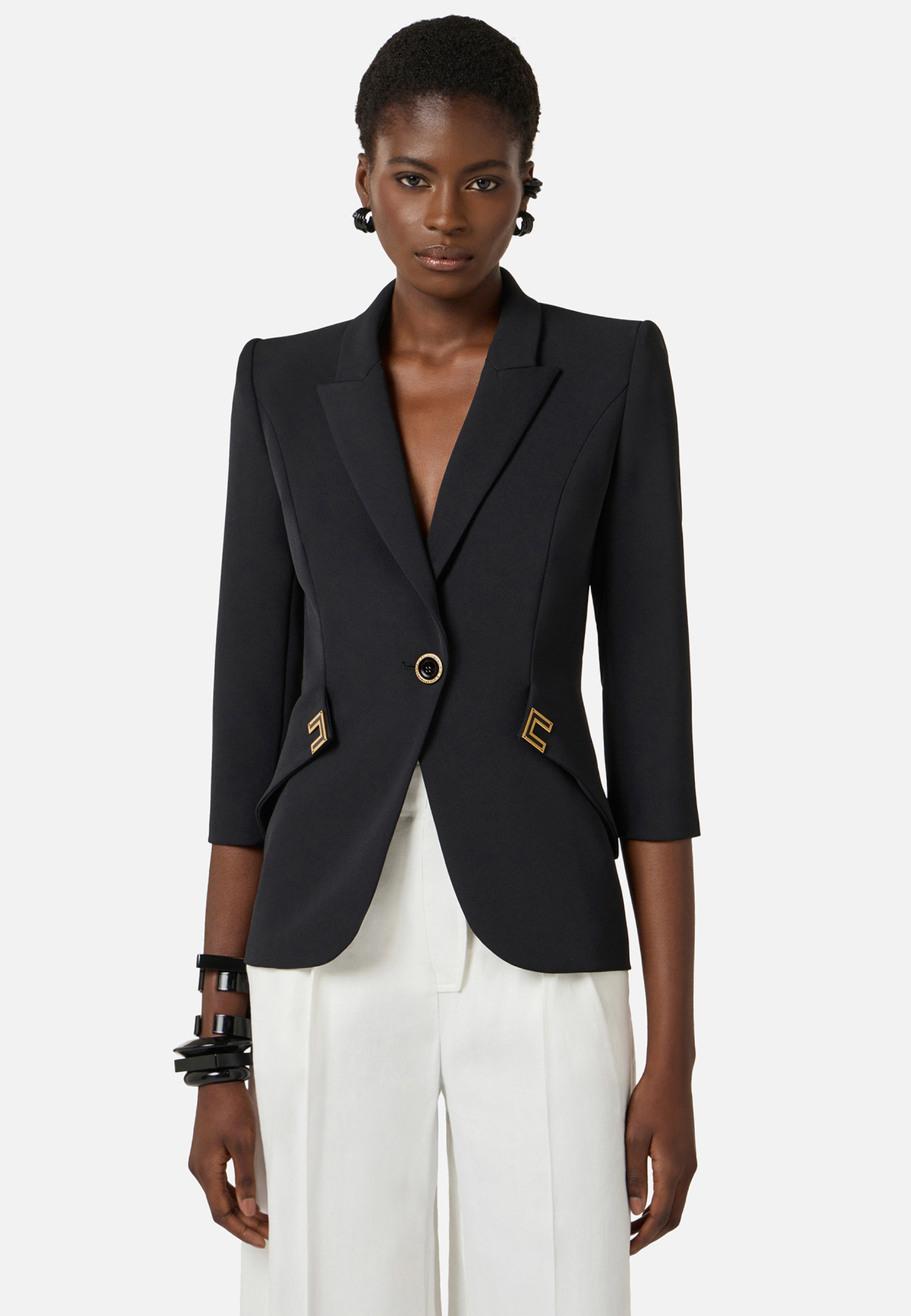 

Жакет ELISABETTA FRANCHI, Черный, Черный