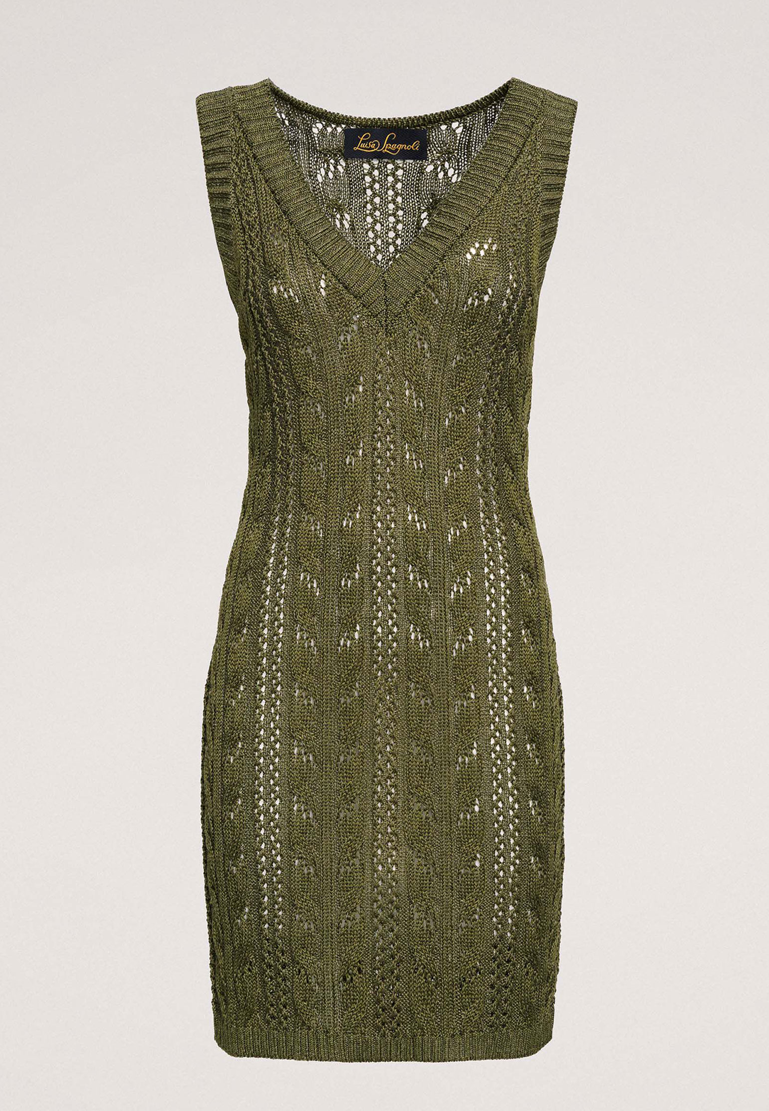 Платье LUISA SPAGNOLI Зеленый, размер L 175232 - фото 1