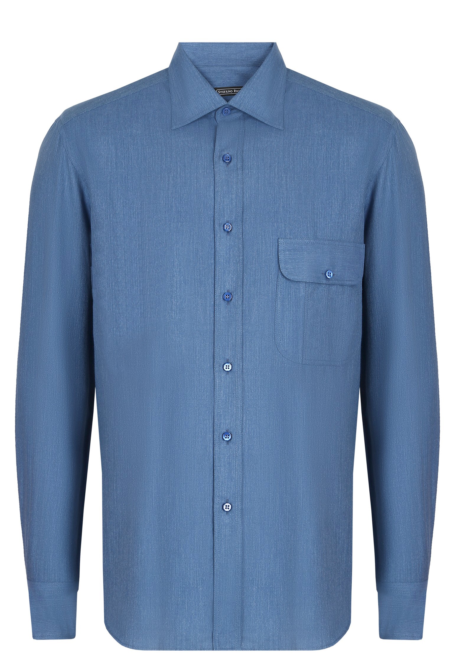 Рубашка STEFANO RICCI синего цвета