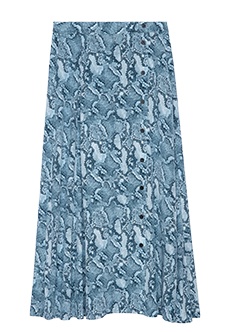 Шелковая юбка с принтом ZADIG&VOLTAIRE