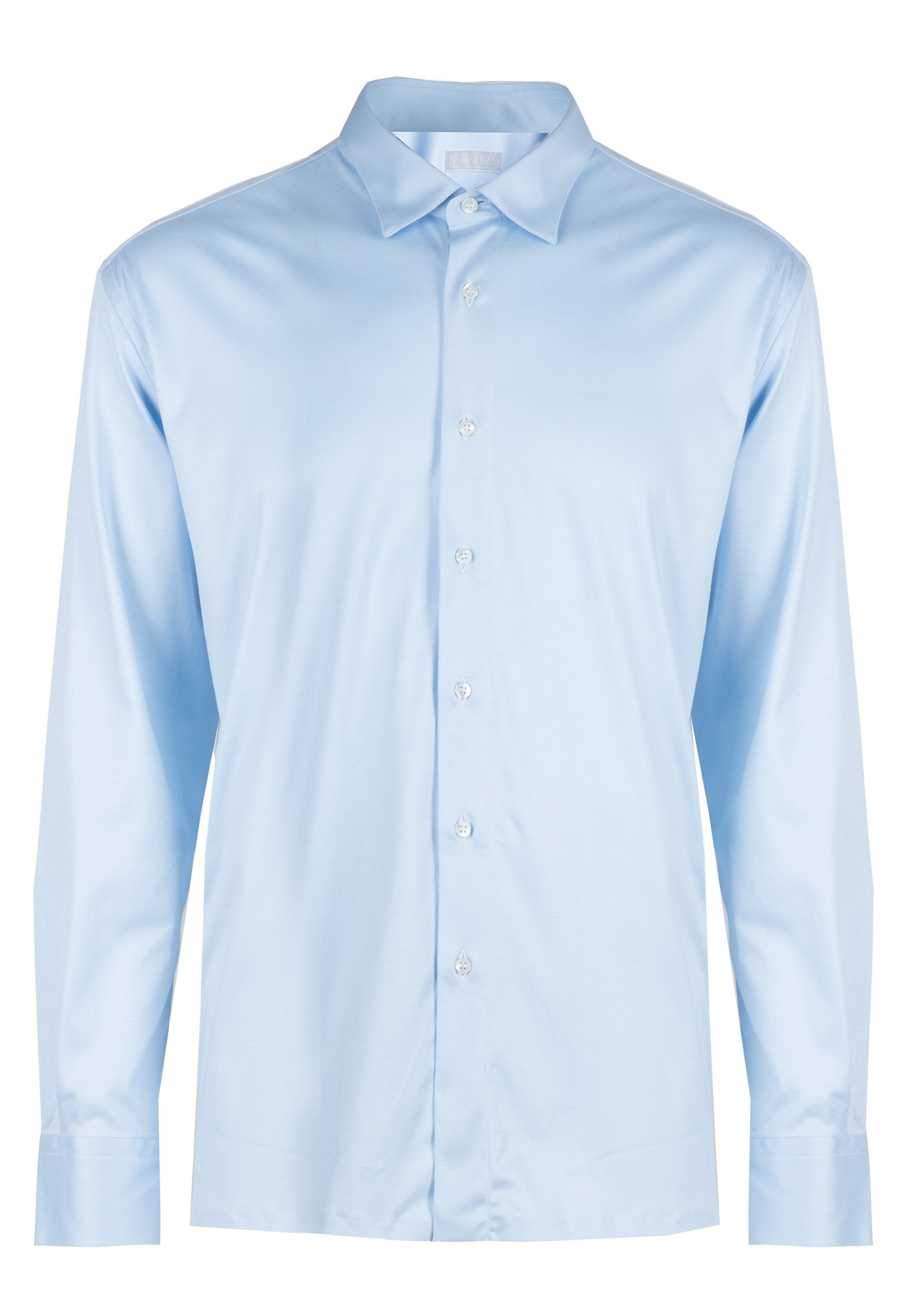 Хлопковая рубашка STEFANO RICCI Голубой, размер 45 104026 - фото 1