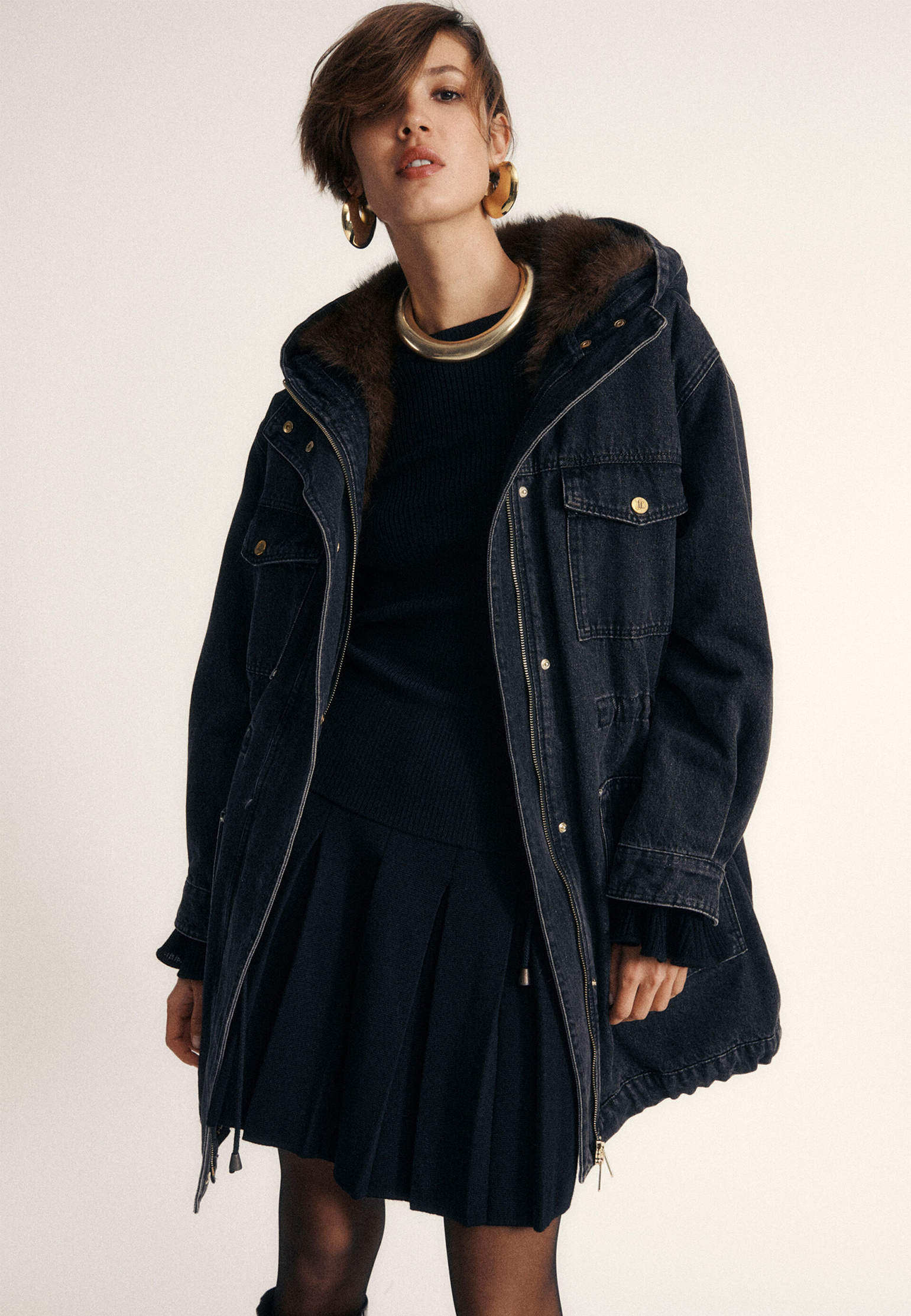 

Парка LUISA SPAGNOLI, Серый, Серый