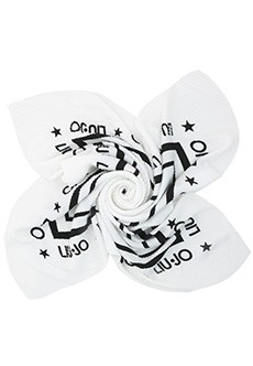 Белый платок с принтом логотипа LIU JO