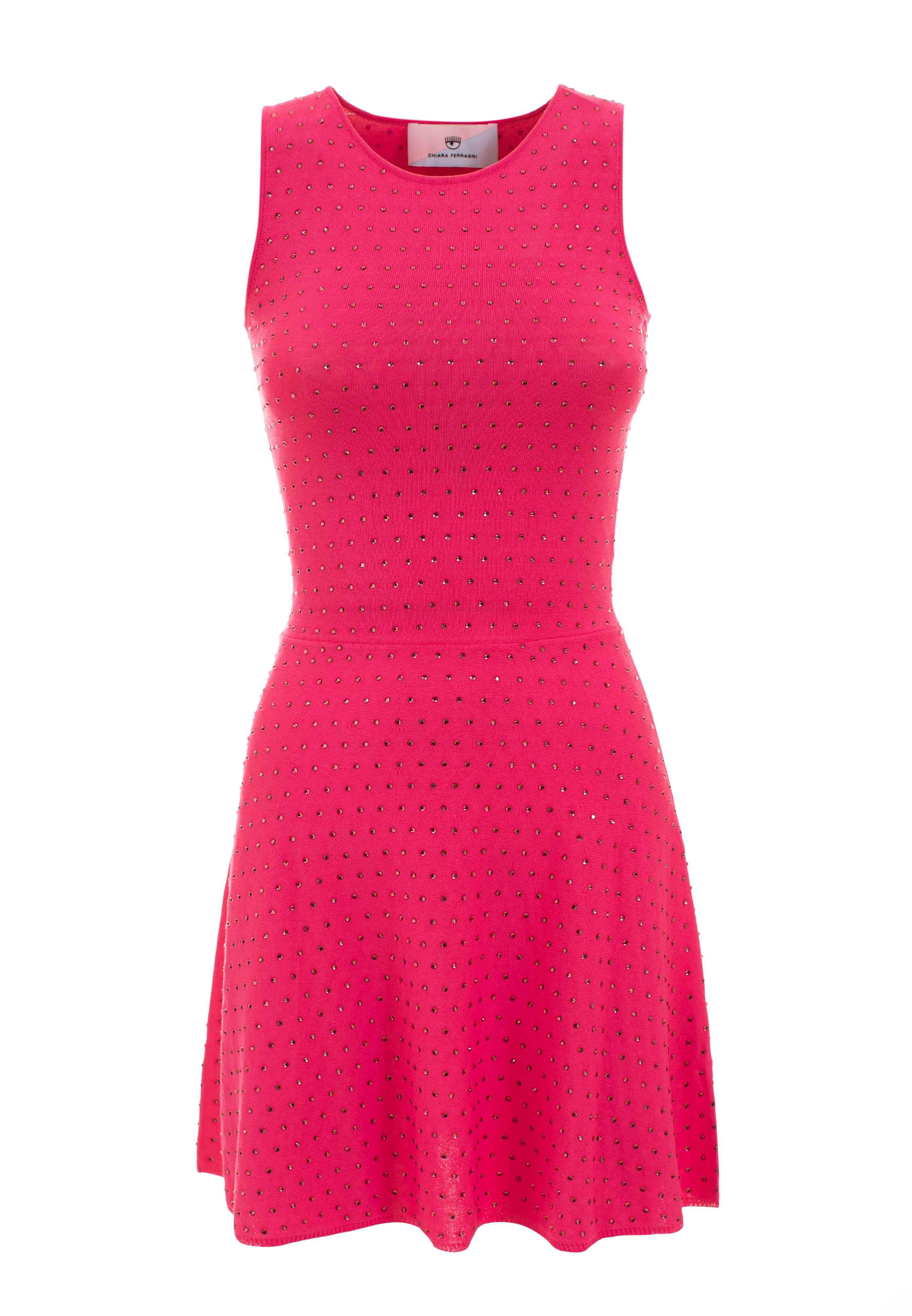 Платье CHIARA FERRAGNI Розовый, размер S 149967 - фото 1
