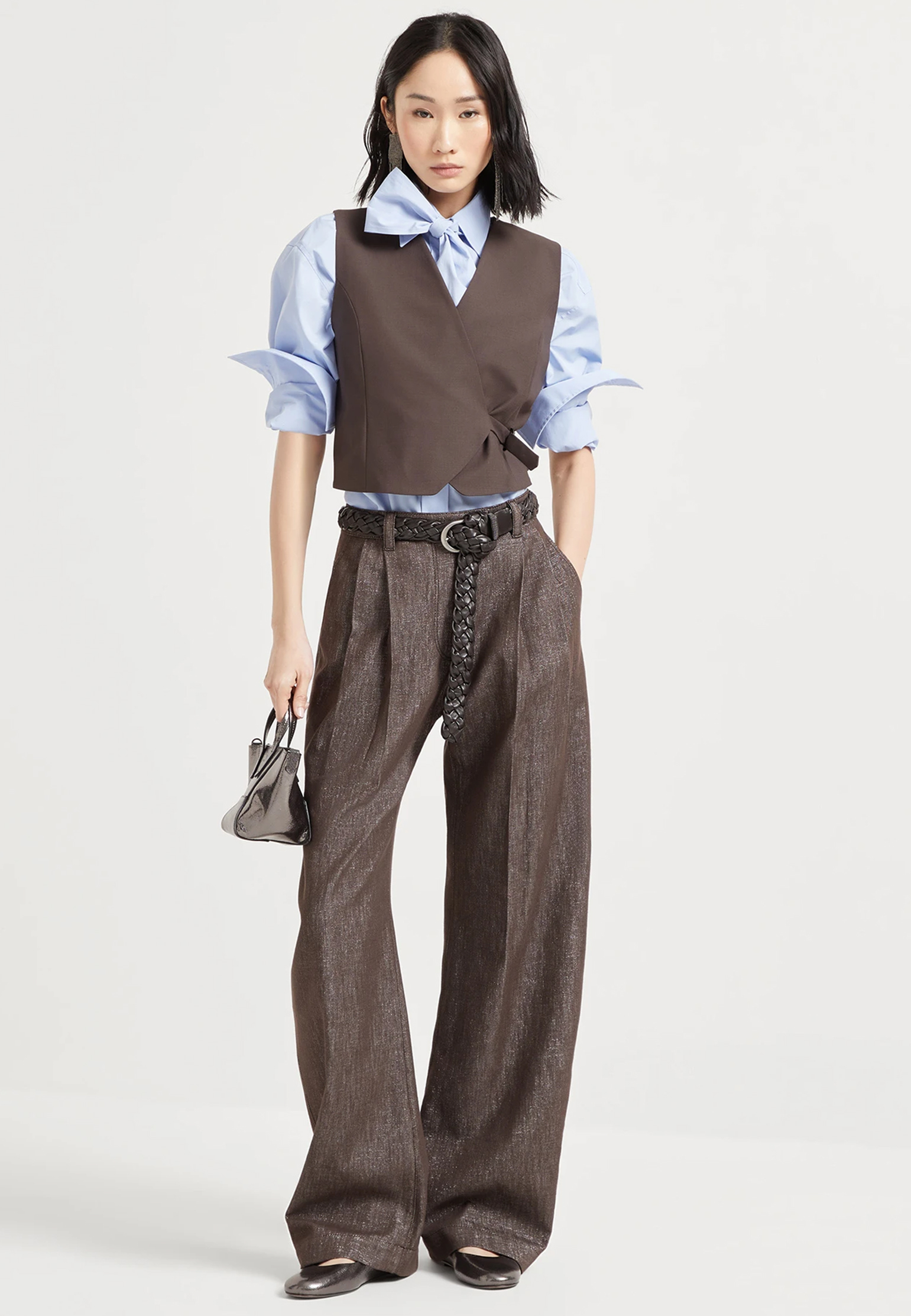 

Жилет BRUNELLO CUCINELLI, Коричневый, Коричневый