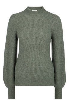 Зеленый пуловер GANNI
