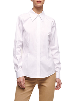 Приталенная хлопковая рубашка LUISA SPAGNOLI