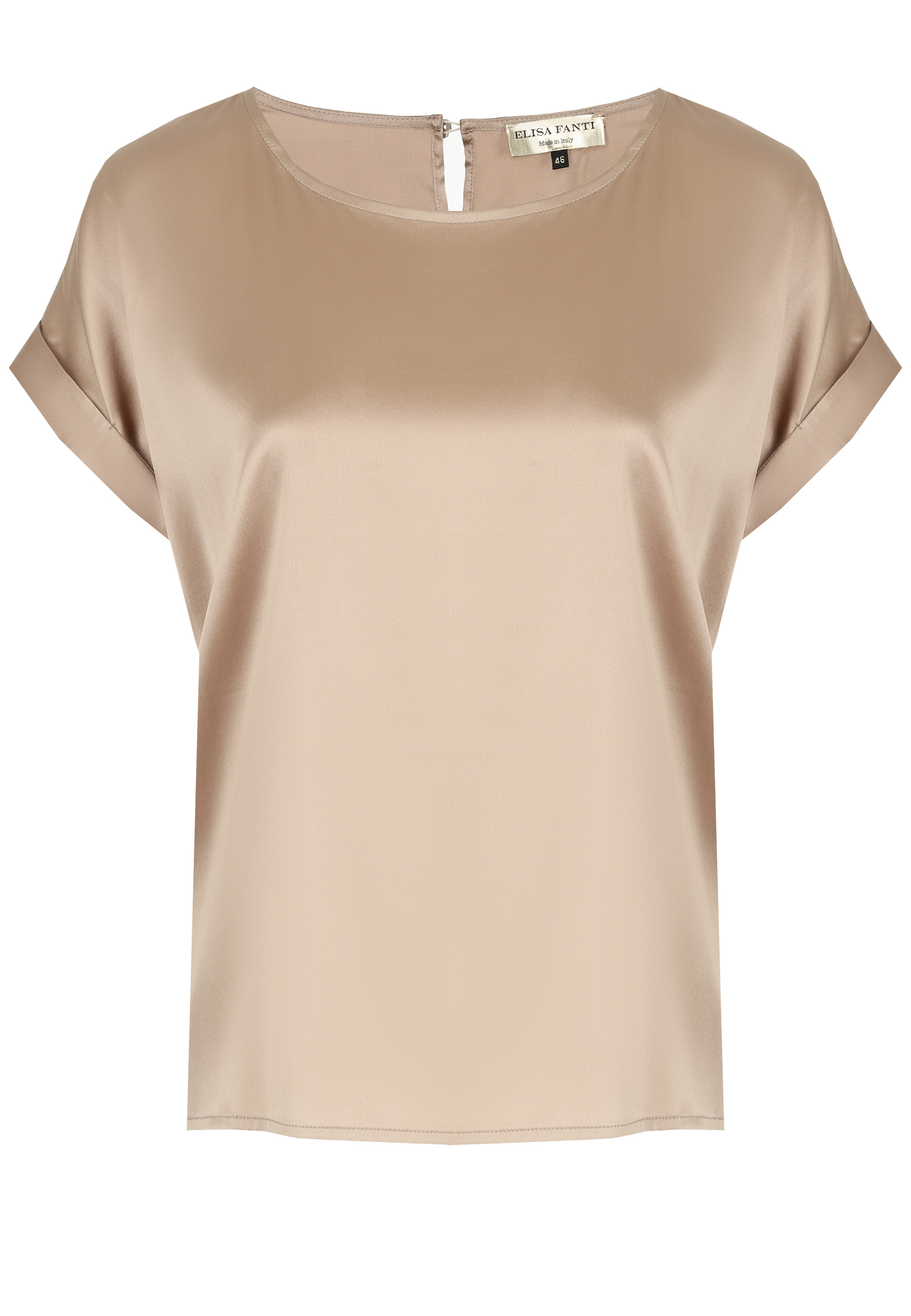 Блуза ELISA FANTI Коричневый, размер 48