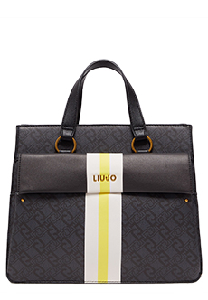 Черная сумка с логотипом LIU JO
