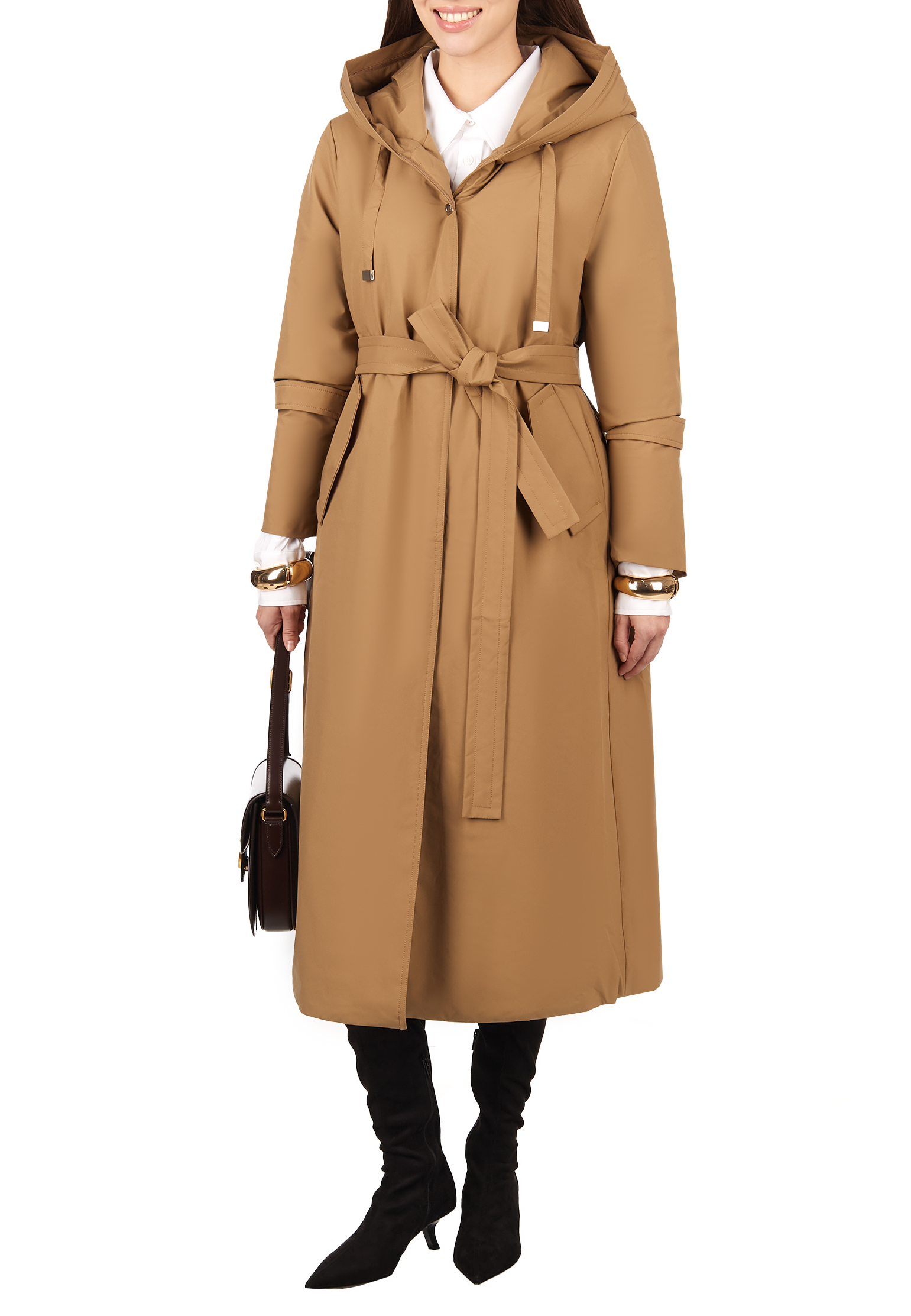 

Тренч утепленный SFILATO, Коричневый, Коричневый