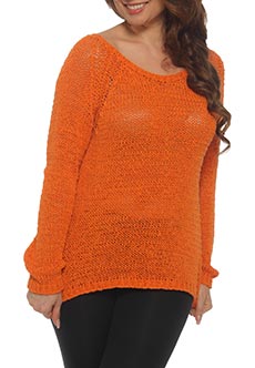 Оранжевый свитер FERRANTE