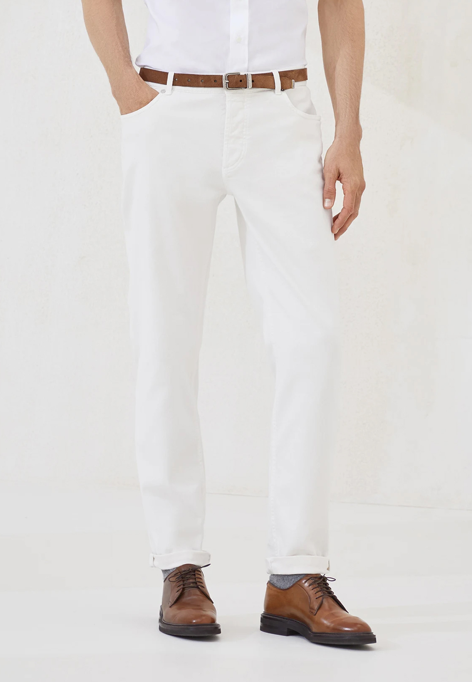 

Джинсы BRUNELLO CUCINELLI, Белый, Белый