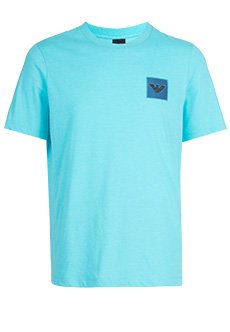 Голубая футболка EMPORIO ARMANI