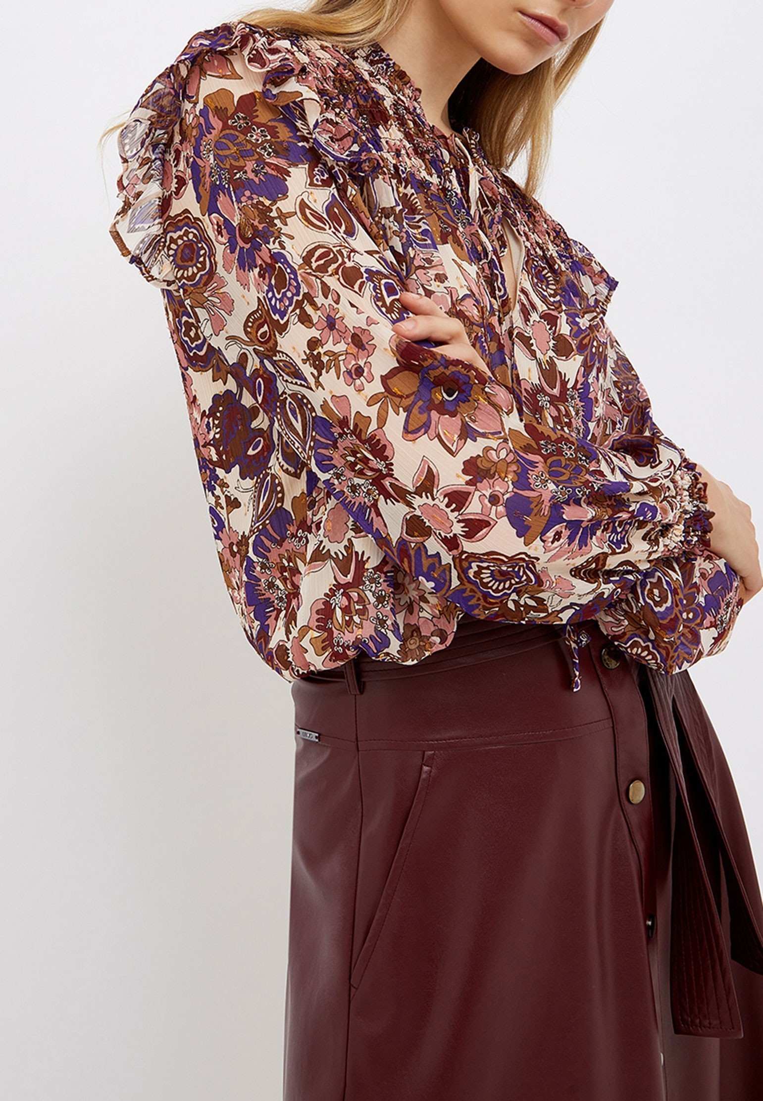 Блуза LIU JO Разноцветный, размер 42 135159 - фото 1