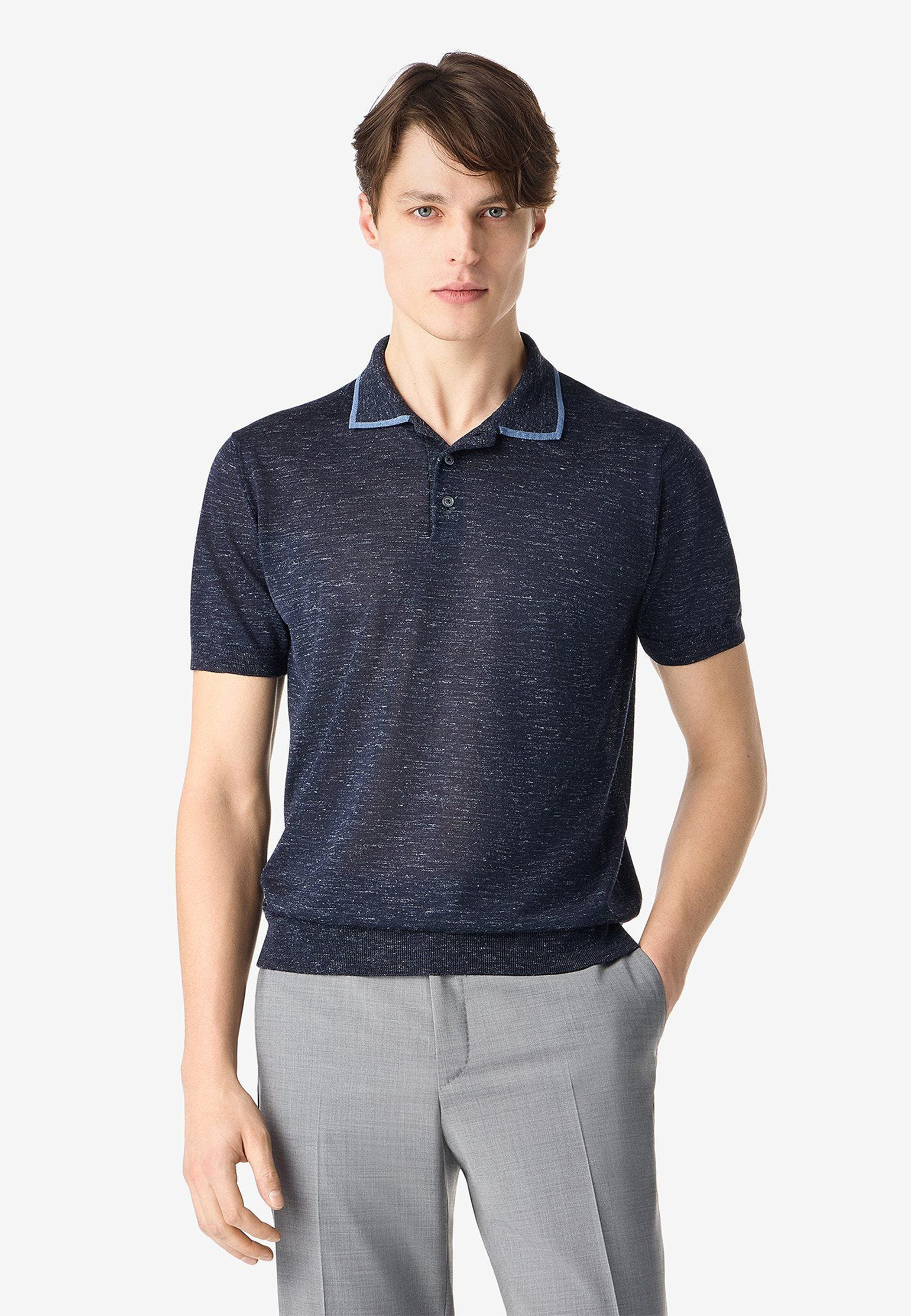 

Поло CORNELIANI, Синий, Синий