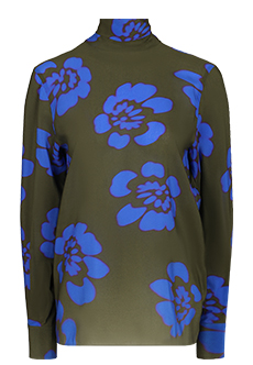 Шёлковая блуза с цветочным принтом  NINA RICCI