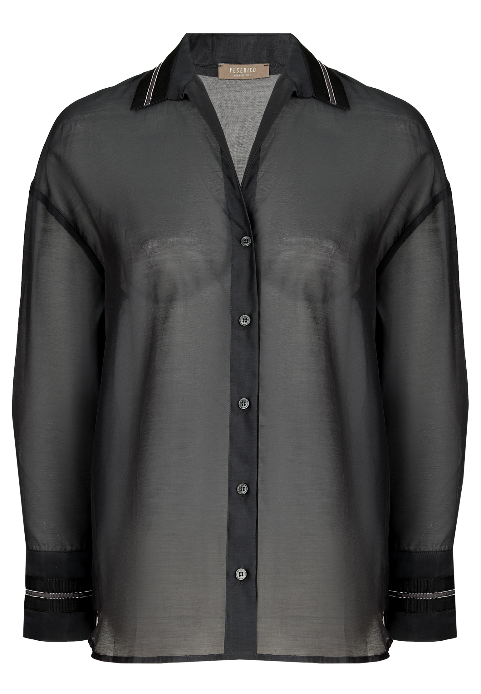 Блуза PESERICO AUREA черного цвета