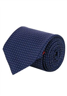 Синий галстук ISAIA