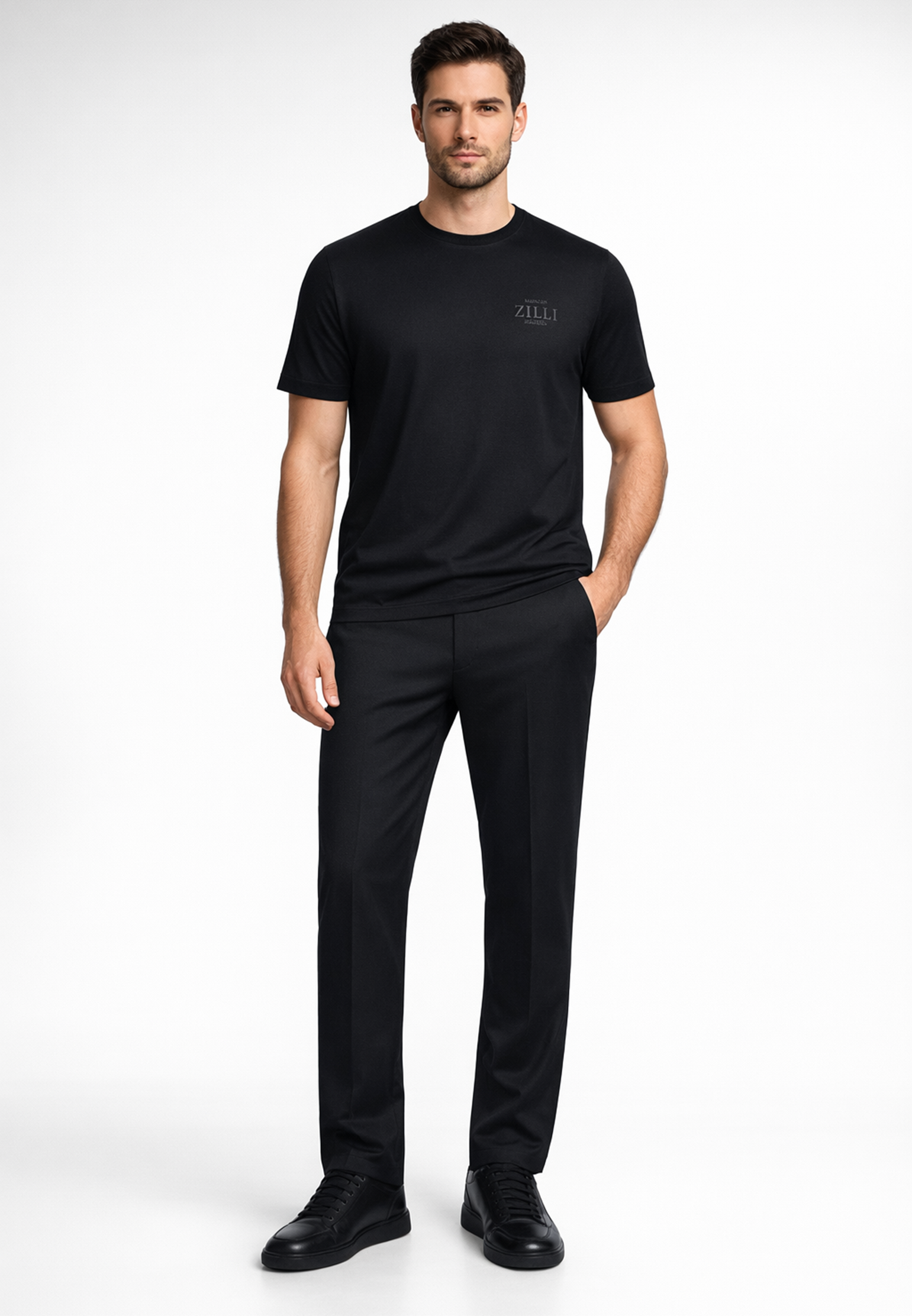 

Футболка ZILLI, Черный, Черный