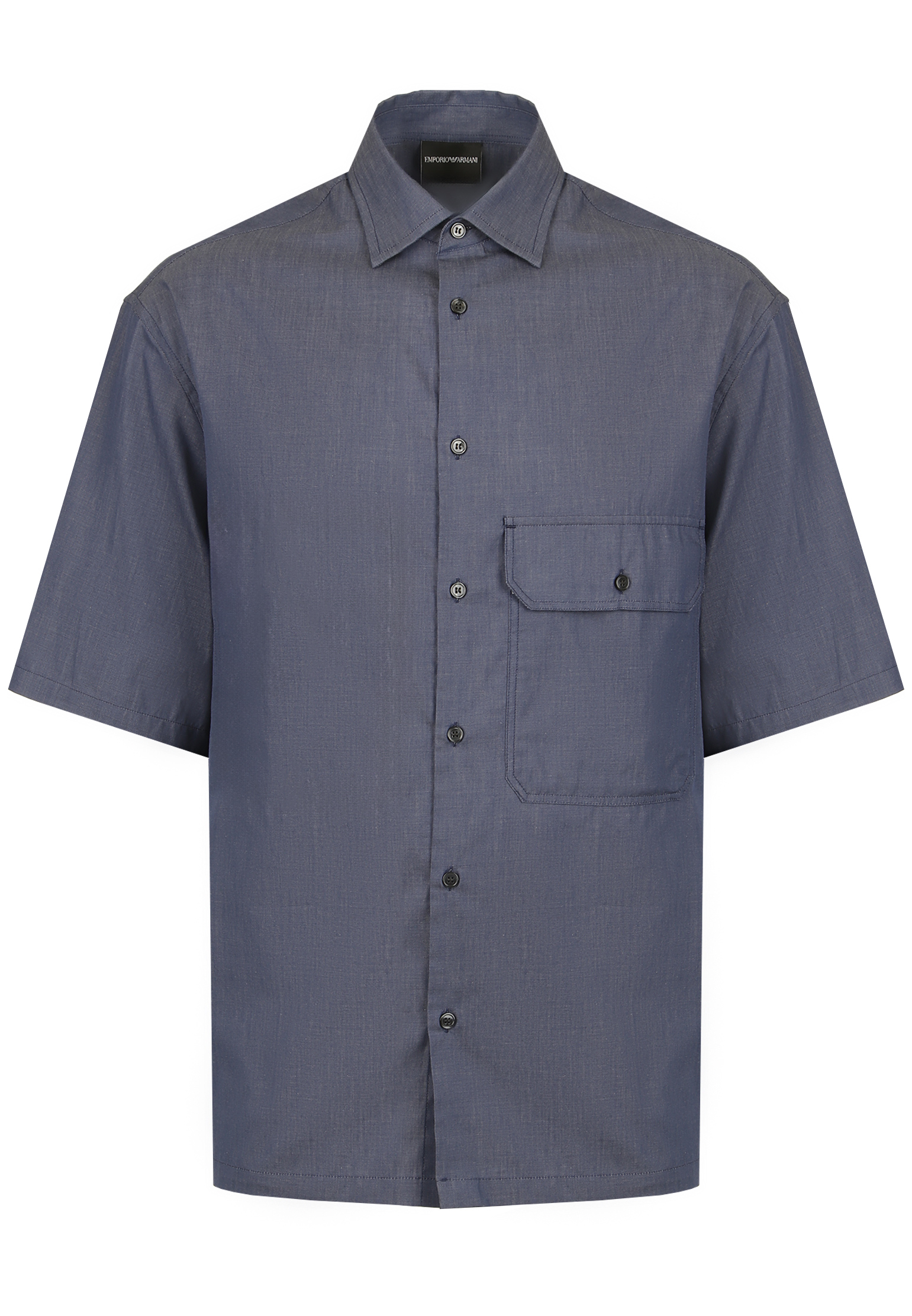 Рубашка EMPORIO ARMANI Синий, размер 2XL