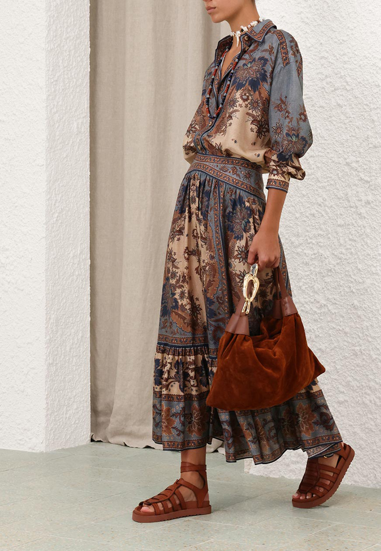 

Юбка ZIMMERMANN, Синий, Синий