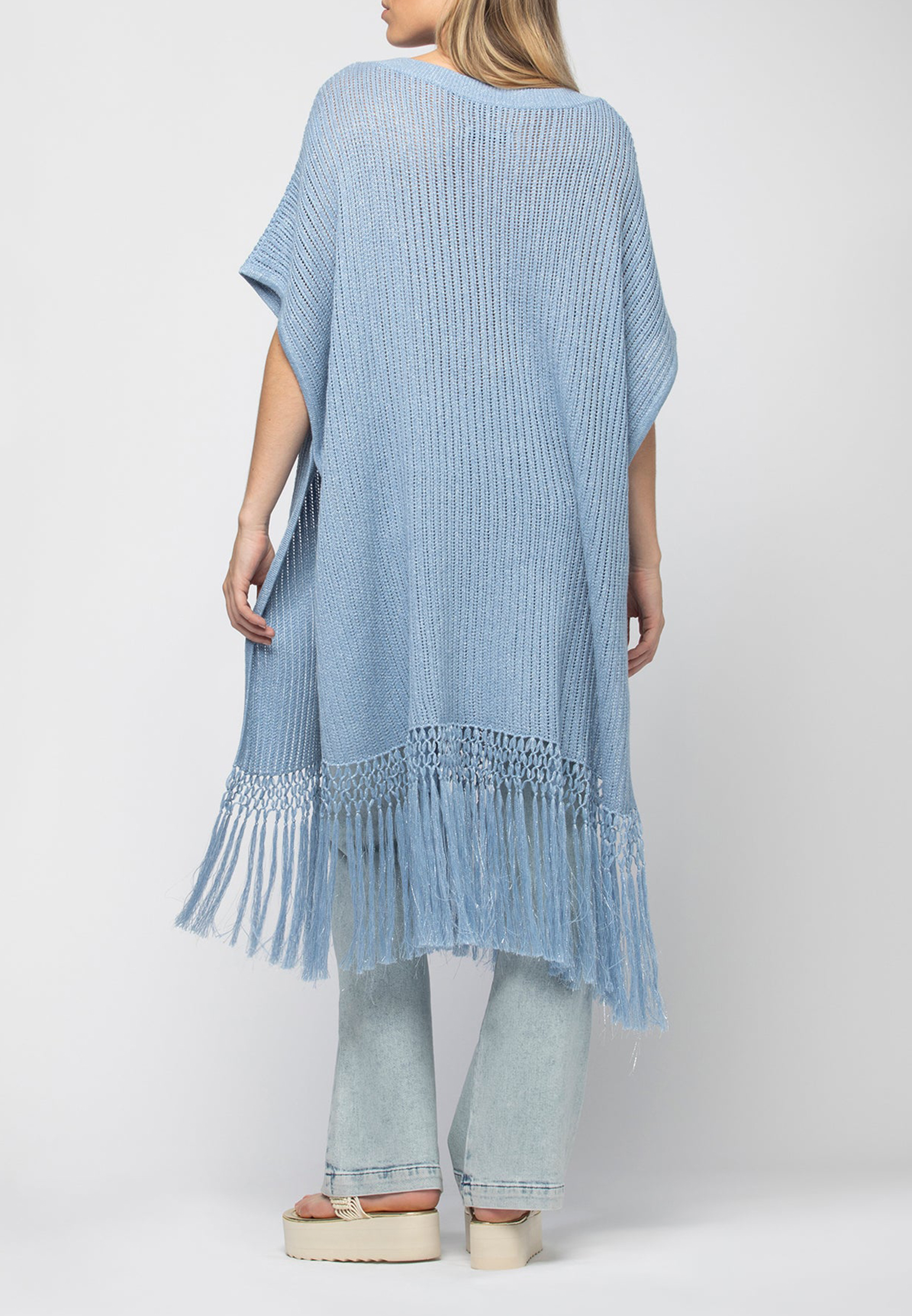 

Пончо MAX&MOI, Голубой, Голубой