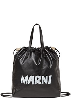 Двухцветная сумка с надписью MARNI