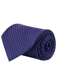 Фиолетовый рельефный галстук STEFANO RICCI