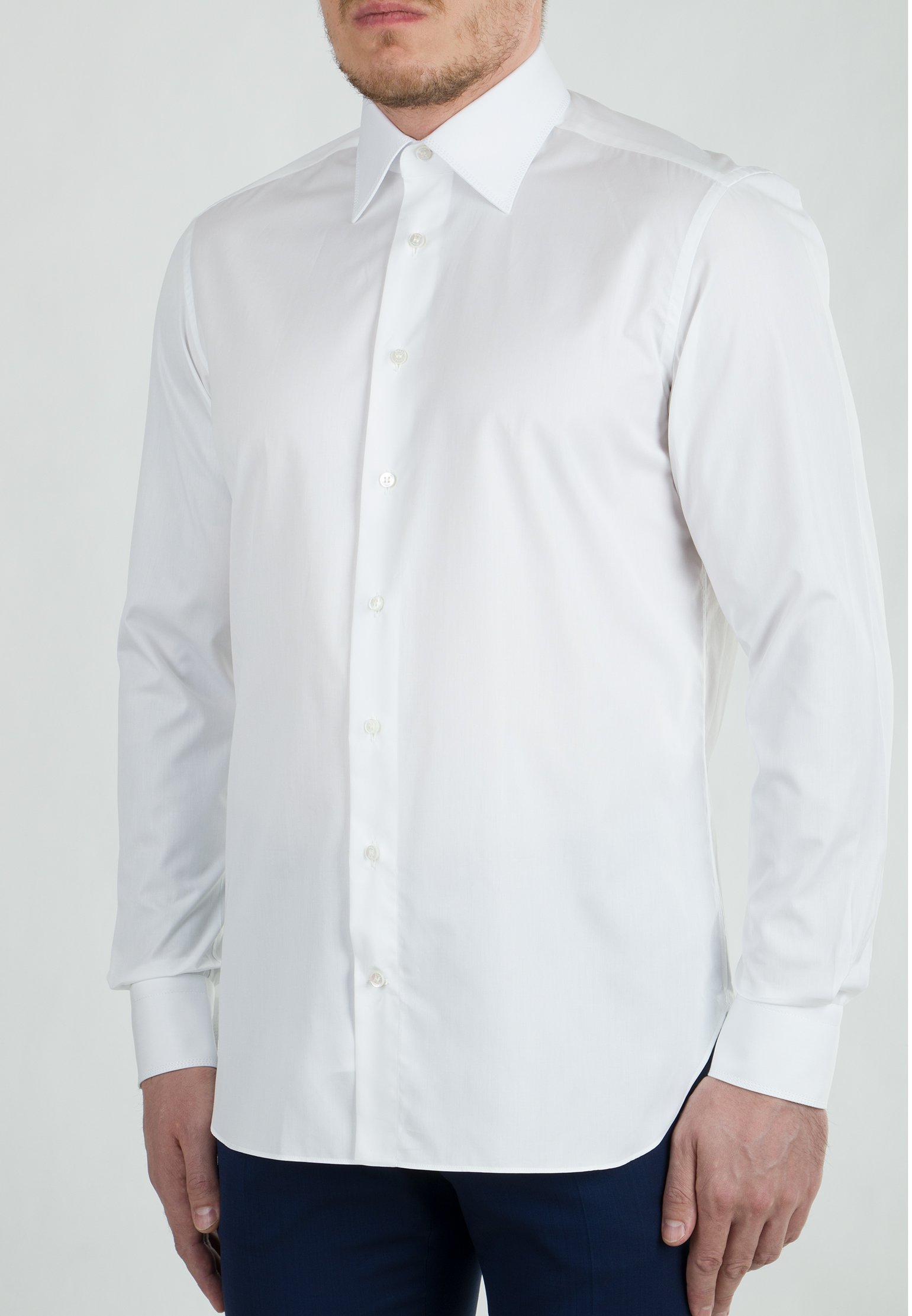 Рубашка ZILLI Белый, размер 42 119364 - фото 1