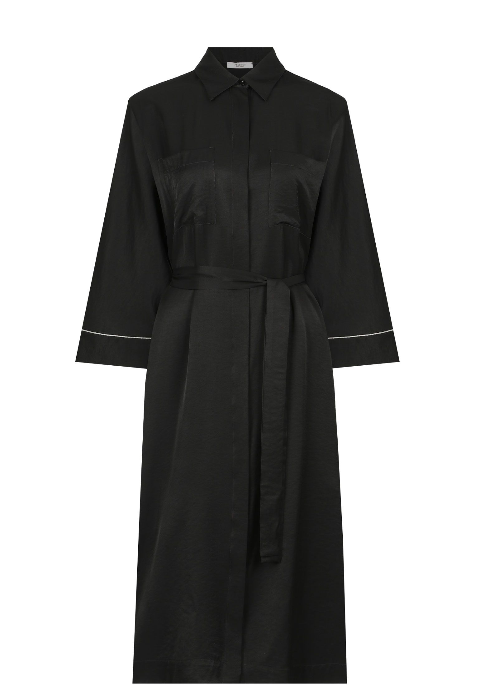Платье PESERICO Черный, размер 46 165257 - фото 1