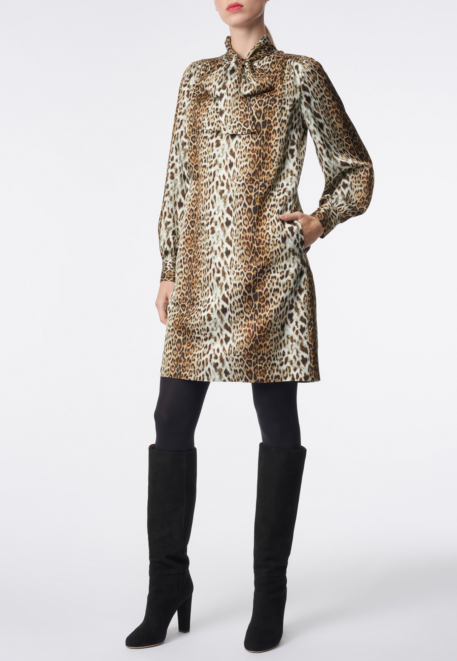 Платье LUISA SPAGNOLI Леопардовый, размер M