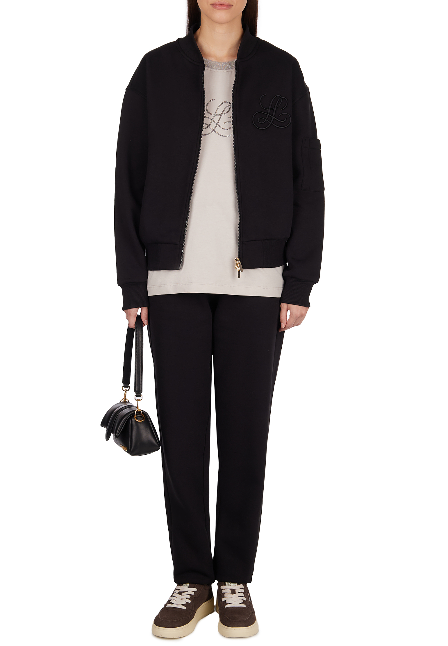 

Бомбер LUISA SPAGNOLI, Черный, Черный