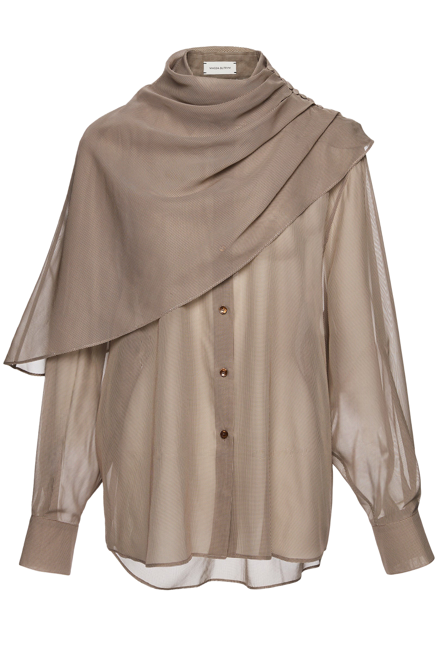

Блуза MAGDA BUTRYM, Коричневый, Коричневый
