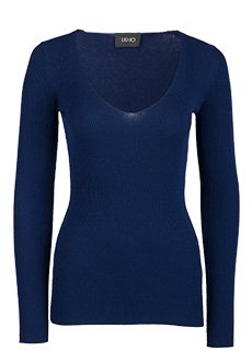 Синий пуловер LIU JO