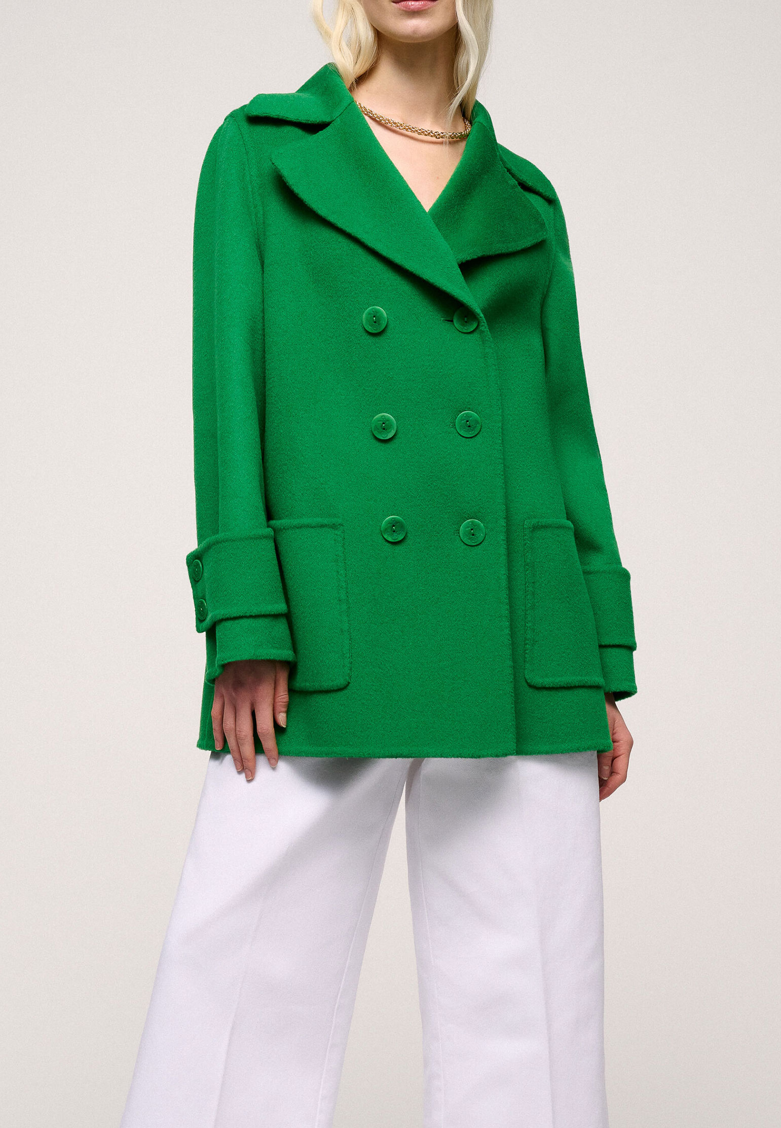 Пальто LUISA SPAGNOLI Зеленый, размер L