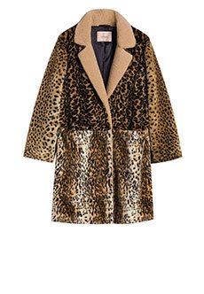 Пальто из экомеха с леопардовым принтом TWINSET Milano