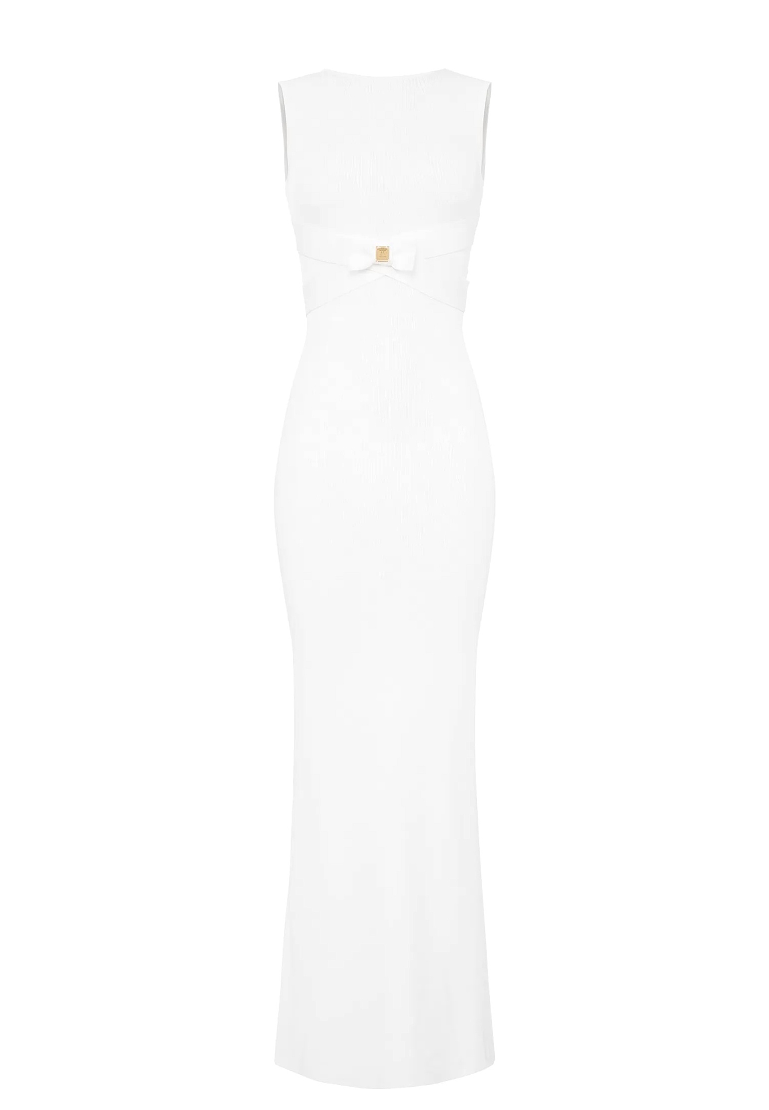 Платье ELISABETTA FRANCHI Белый, размер 40 145779 - фото 1