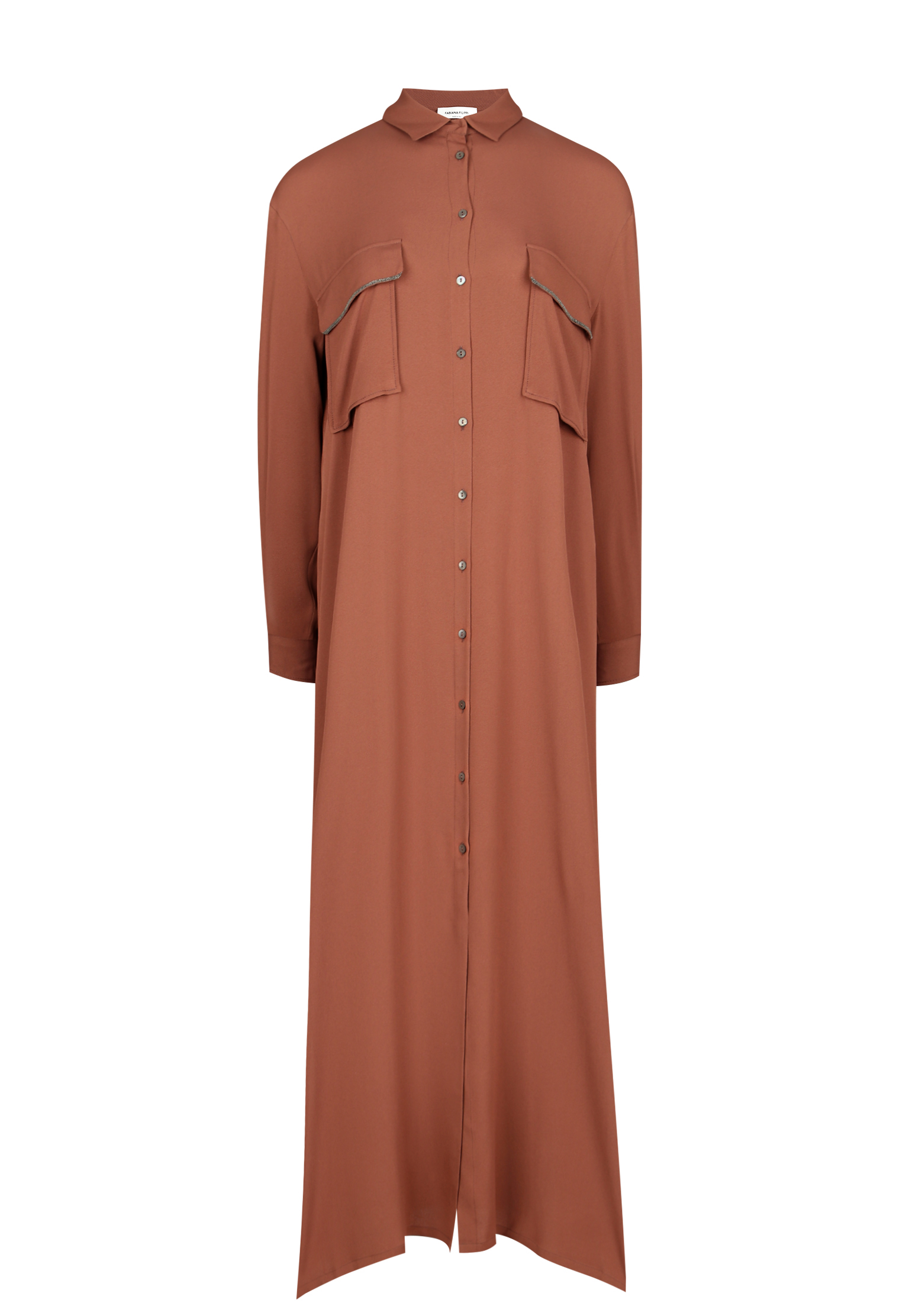 Платье FABIANA FILIPPI Коричневый, размер 46 156246 - фото 1