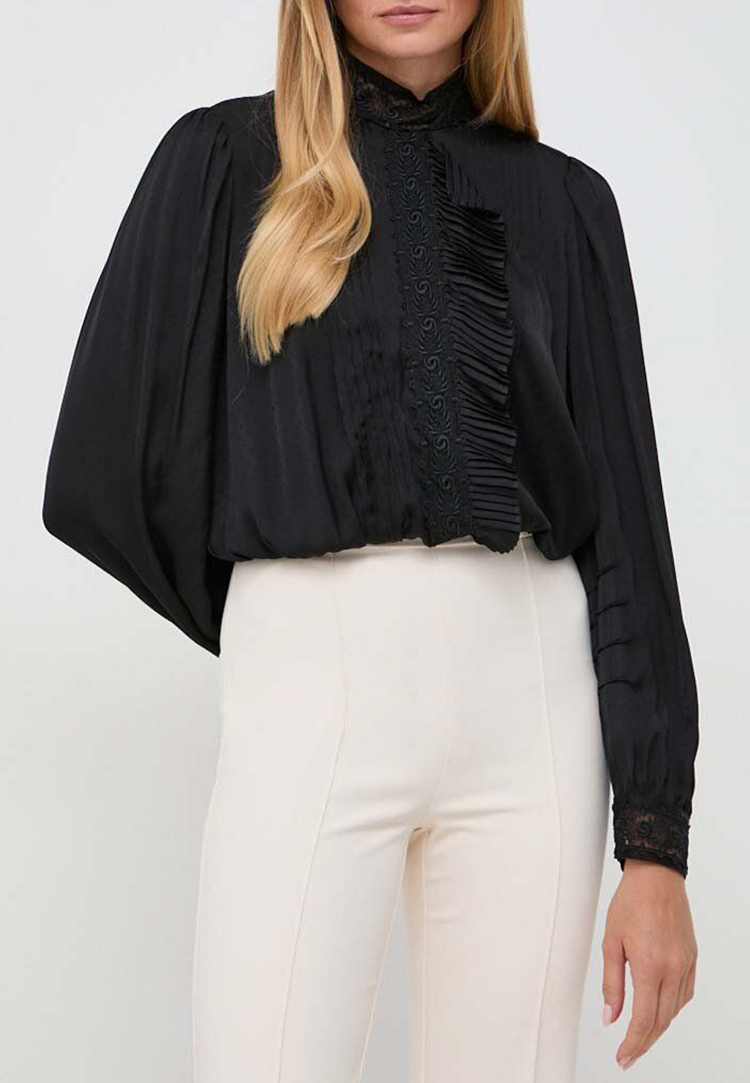 Блуза TWINSET Milano Черный, размер 38 164896 - фото 1