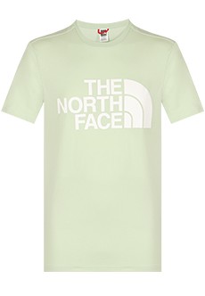 Хлопковая футболка фисташкового оттенка THE NORTH FACE