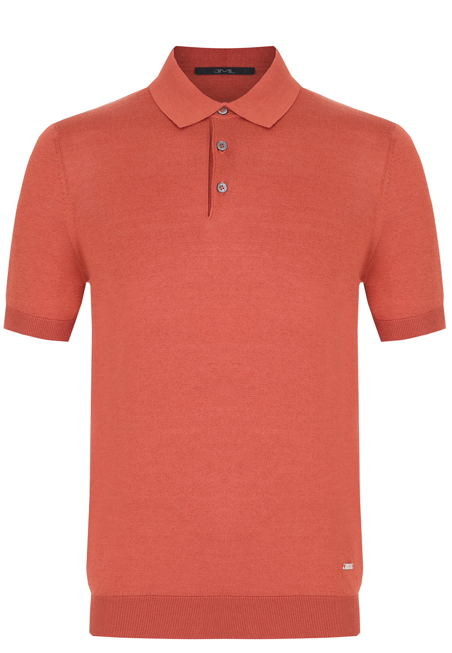 Пуловер BML Base Polo Buttons Neck Short Sleeve, 300097 BML Оранжевый, размер 58