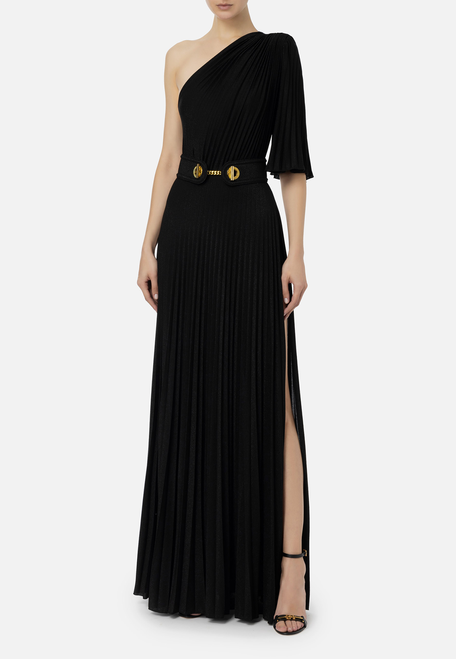 Платье ELISABETTA FRANCHI Черный, размер 40 180005 - фото 1