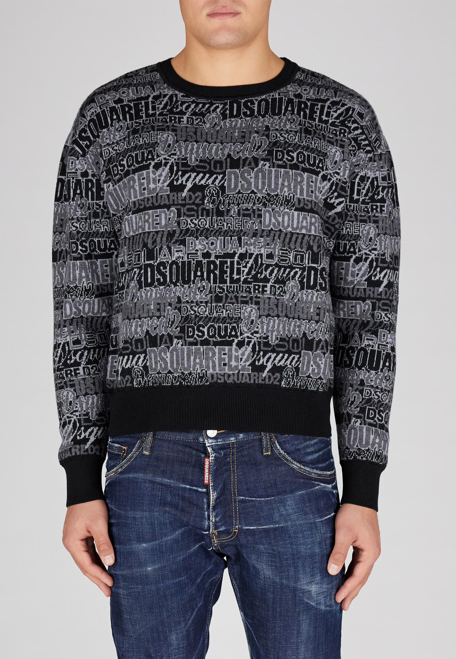 Пуловер DSQUARED2 Черный, размер S 162551 - фото 1