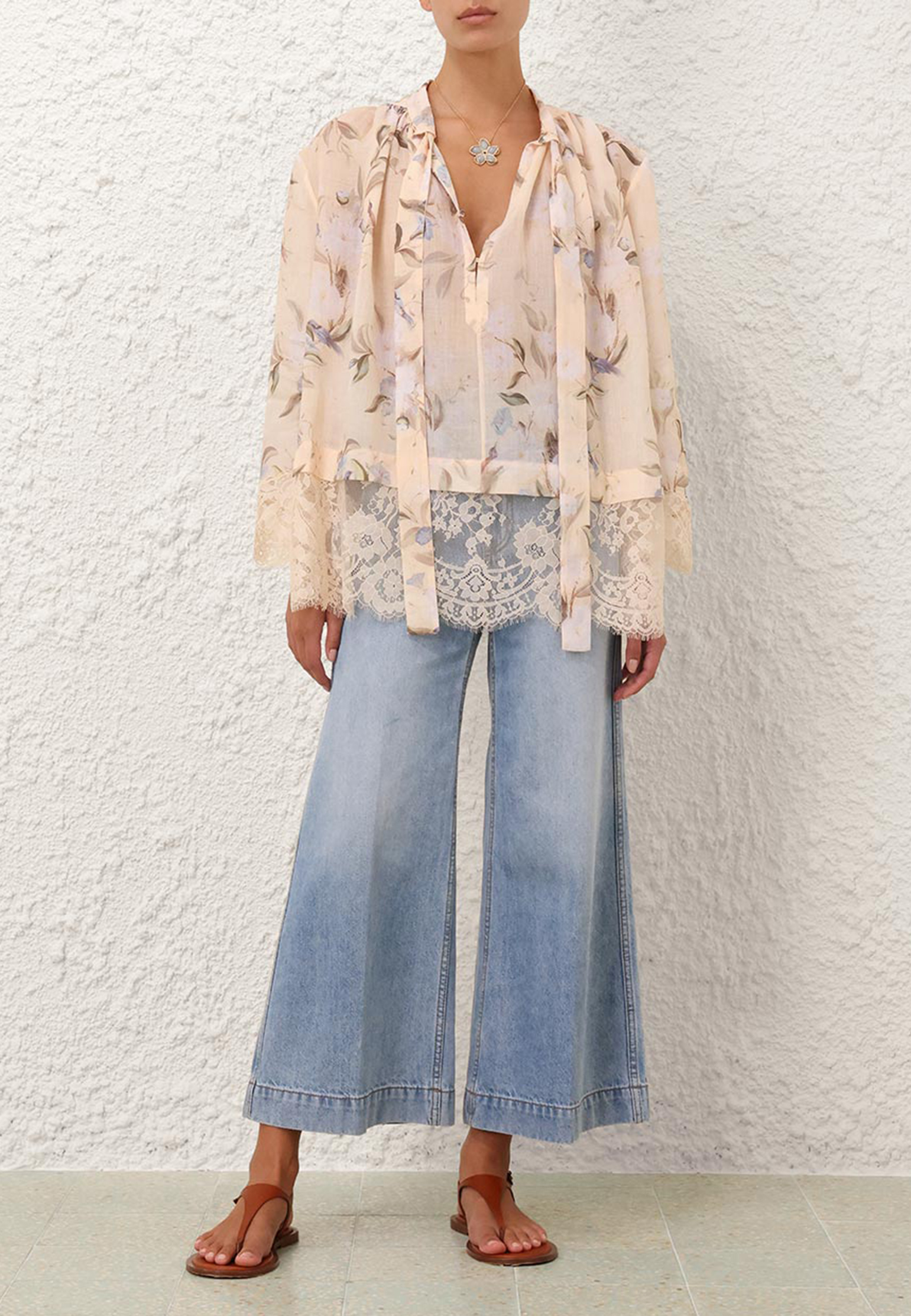 

Блуза ZIMMERMANN, Белый, Белый