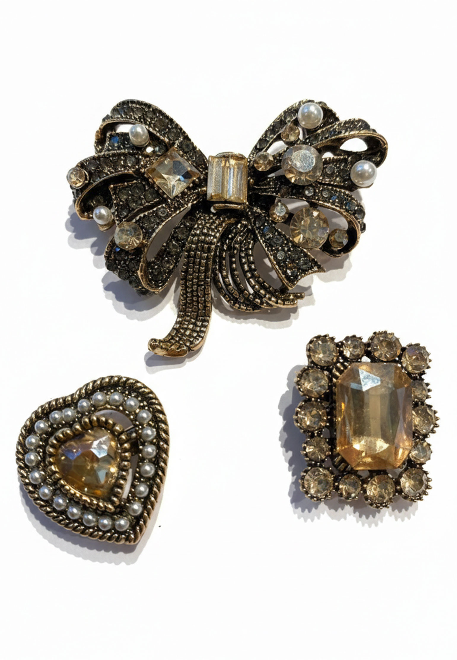 

Набор брошек DISETTA, Бежевый, Бежевый